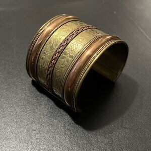 Vintage Brass and Copper Cuff Bracelet